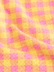 Pink/Yellow Gingham - Pantalones cortos oversize (3-16 años) - Imagen 8 de 8