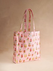 Cath Kidston Pink Cat/Dog Print Large Book Bag - Image 1 of 3