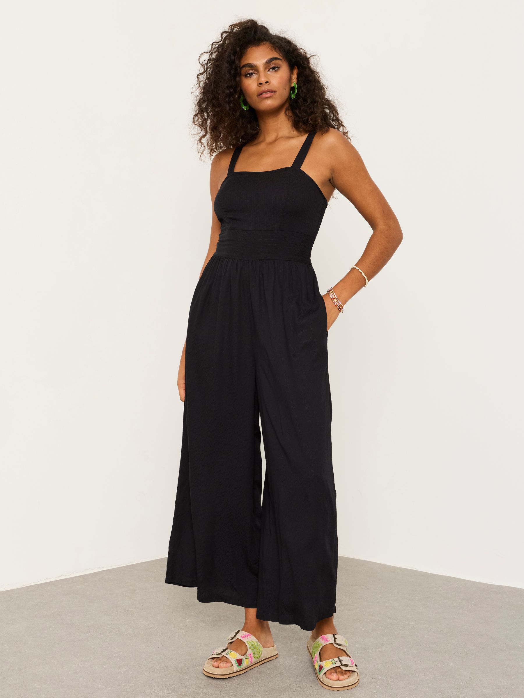 Fat Face Women's Black Fatface Ruby Jumpsuit