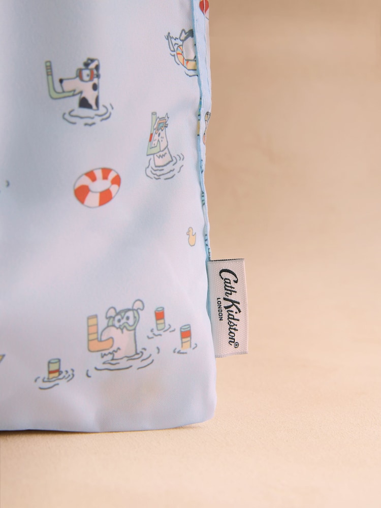 Cath Kidston Blue Stanley Dog Print Foldaway Shopper Bag - Image 3 of 3 Cath Kidston Blue Stanley Dog Print Foldaway Shopper Bag - Image 3 of 3