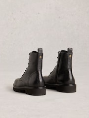 White Stuff Black Darcey Lace-Up Boots - Image 2 of 4