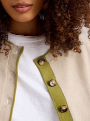 White Stuff Natural Kitty Cashmere Cardigan - Image 3 of 6
