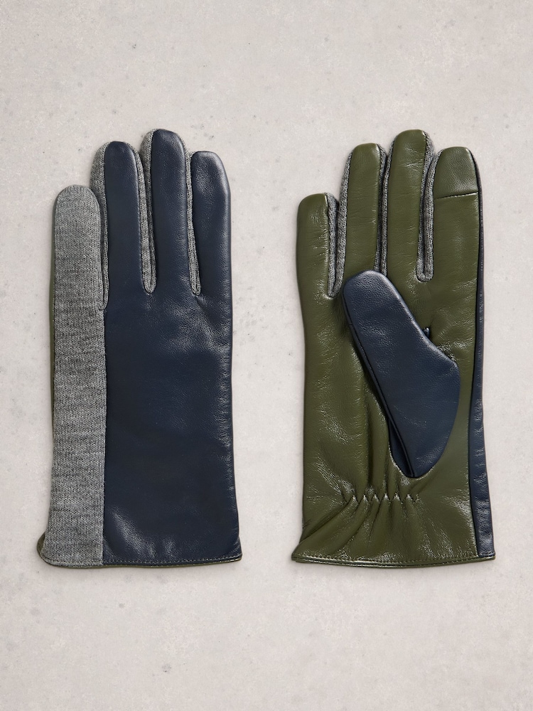 أزرق - White Stuff Layla Leather Gloves - صورة 1 من 3 أزرق - White Stuff Layla Leather Gloves - صورة 1 من 3