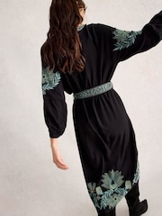 White Stuff Black Evie Embroidered Dress - Image 2 of 6