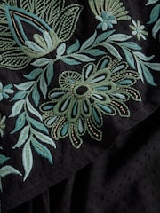 White Stuff Black Evie Embroidered Dress - Image 6 of 6