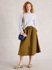 White Stuff Tilly Cord Midi Skirt - Imagem 1 de 6