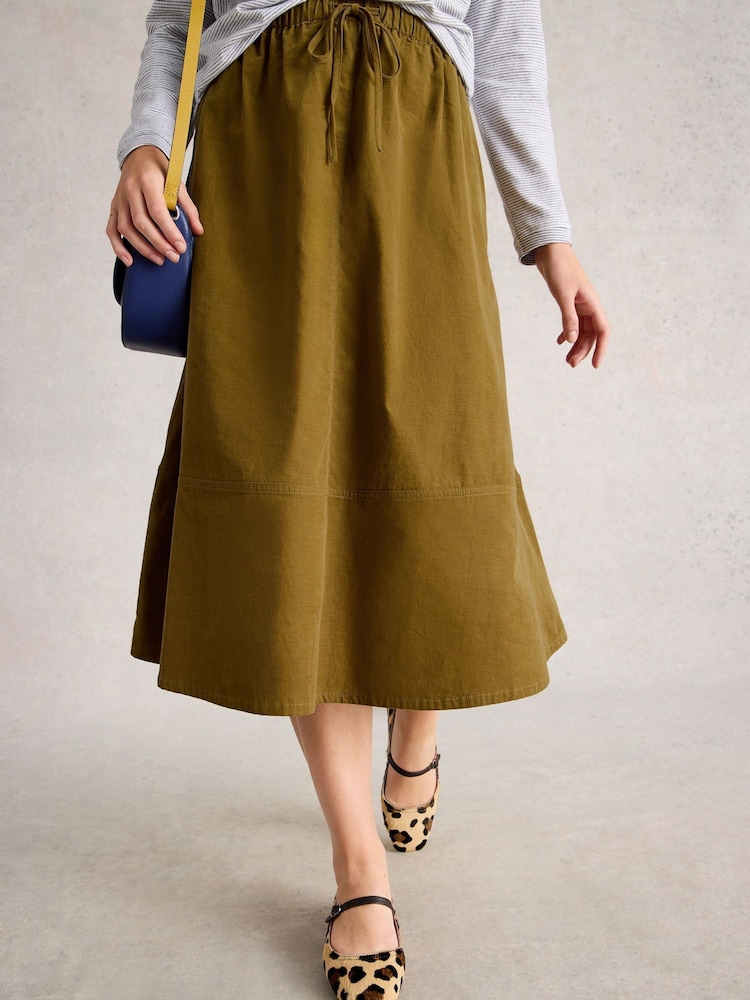 White Stuff Tilly Cord Midi Skirt - Imagem 2 de 6