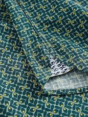 White Stuff Green Finsbury Retro Print Shirt - Image 6 of 6