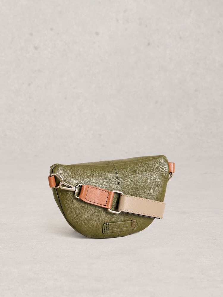 White Stuff Green Mini Sebby Studded Sling Bag - Image 2 of 4
