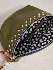 White Stuff Green Mini Sebby Studded Sling Bag - Image 3 of 4