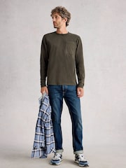 White Stuff Green Accleton Long Sleeve T-Shirt - Image 1 of 6