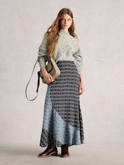 White Stuff White Mono Nep Roll Neck Jumper - Image 1 of 6