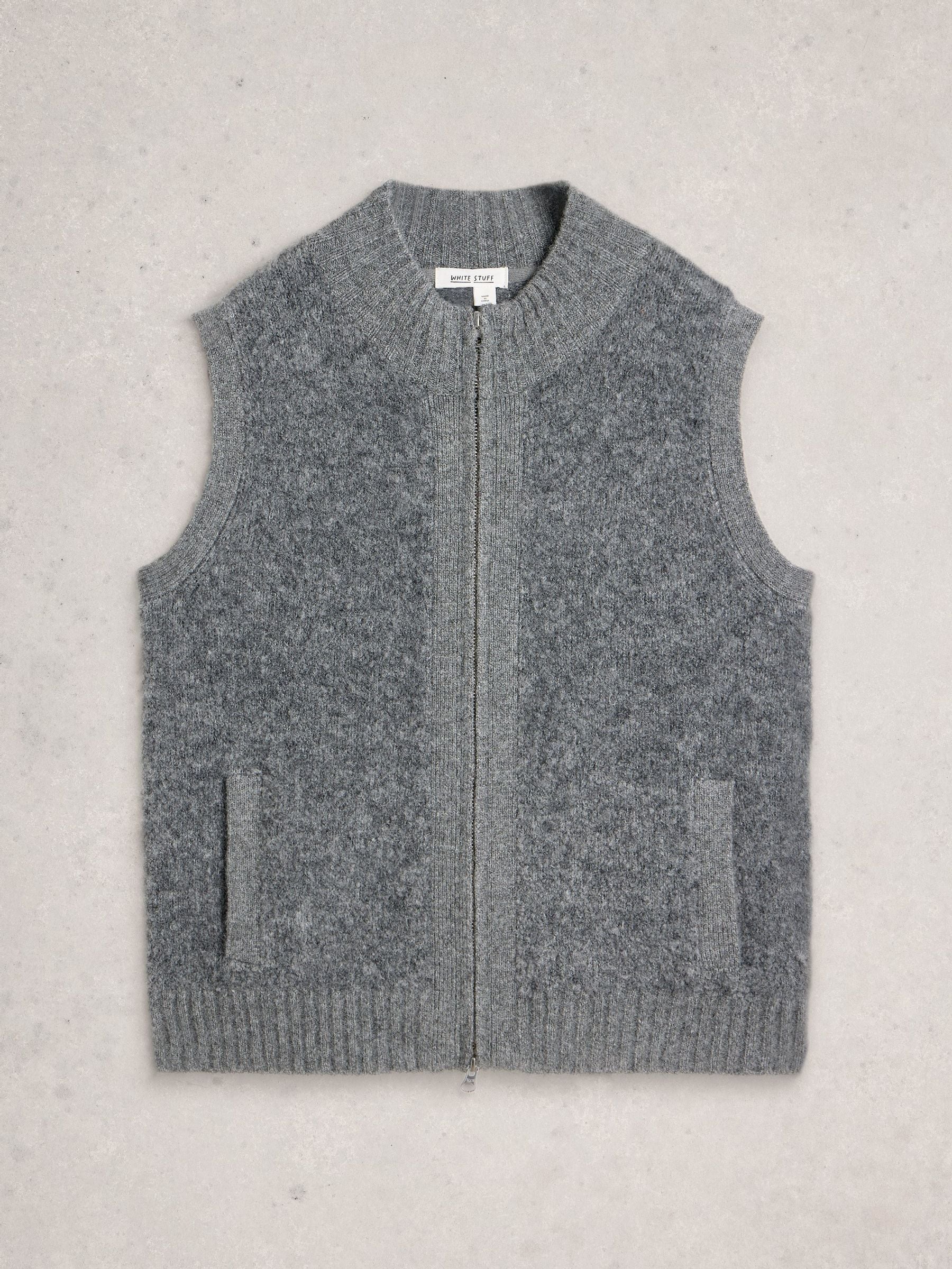 Buy White Stuff Grey Boucle Gilet from the Next UK online shop