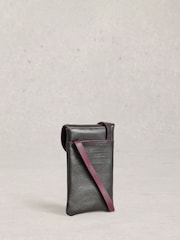 White Stuff Black Coco Studded Phone Bag - Image 2 of 4