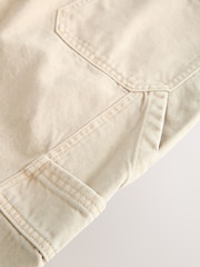 Stone Utility Style Denim Jort Shorts - Image 8 of 9