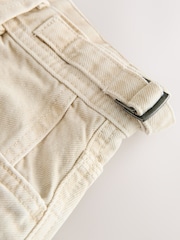 Stone Utility Style Denim Jort Shorts - Image 9 of 9