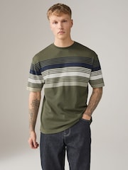Army Green Smart Block T-Shirt - Image 1 of 7