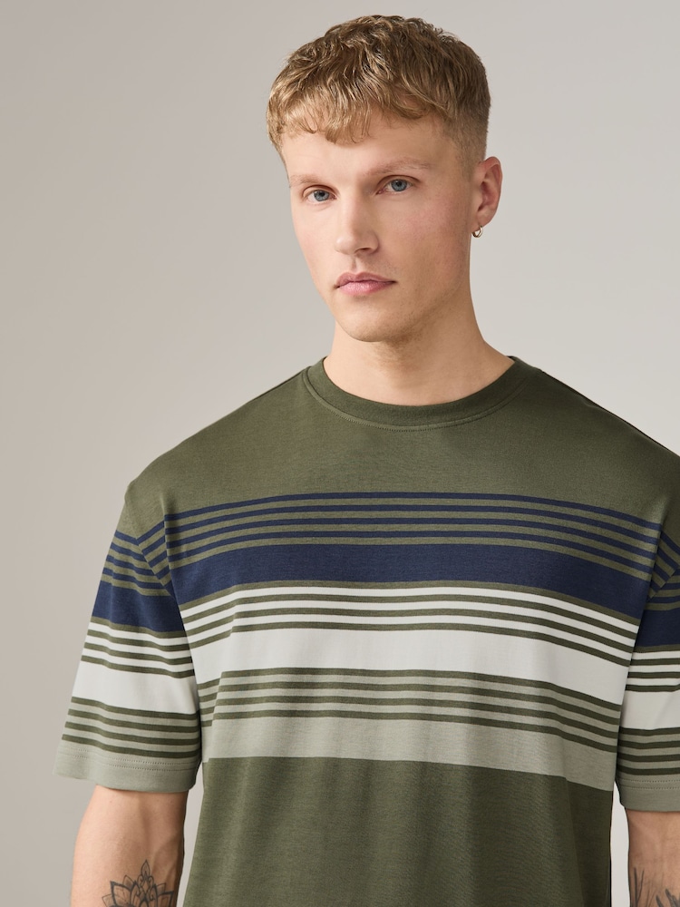 Army Green Smart Block T-Shirt - Image 2 of 7 Army Green Smart Block T-Shirt - Image 2 of 7