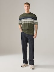 Army Green Smart Block T-Shirt - Image 4 of 7