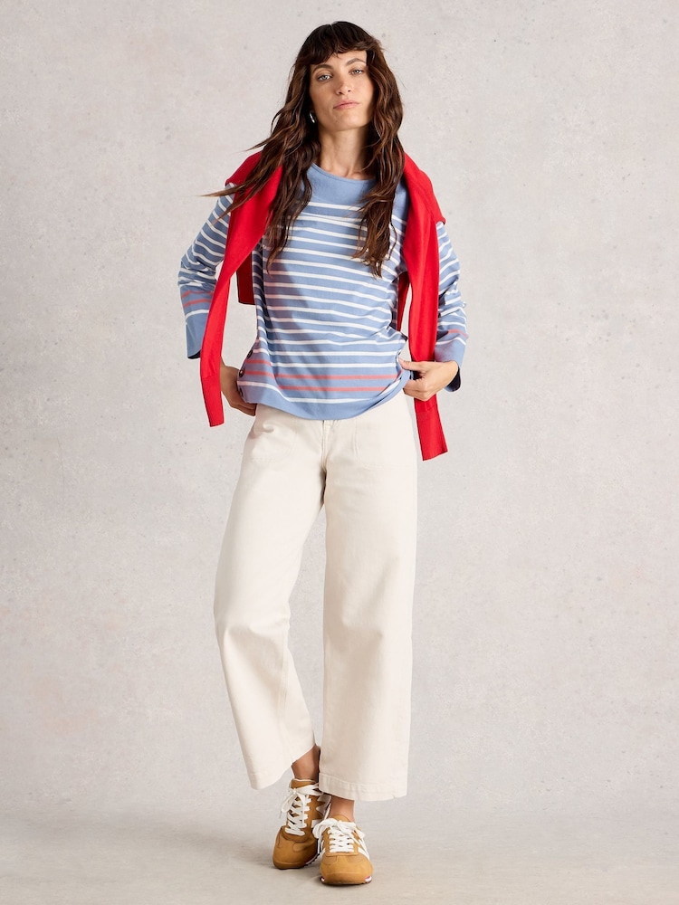 White Stuff Blue Willow Ls Top - Image 1 of 6