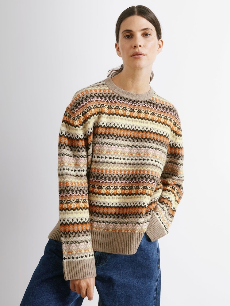 Albaray Fair Isle Pattern Jumper - Image 1 of 4 Albaray Fair Isle Pattern Jumper - Image 1 of 4