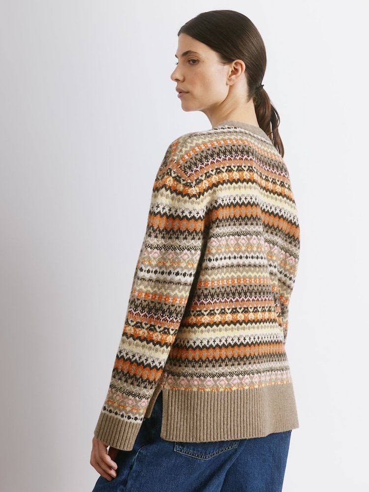 Albaray Fair Isle Pattern Jumper - Image 2 of 4 Albaray Fair Isle Pattern Jumper - Image 2 of 4
