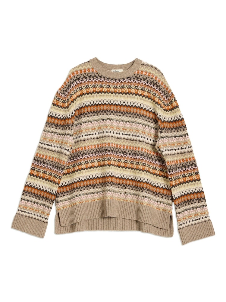 Albaray Fair Isle Pattern Jumper - Image 4 of 4 Albaray Fair Isle Pattern Jumper - Image 4 of 4
