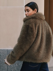 Albaray Brown Fur Jacket - Image 3 of 4