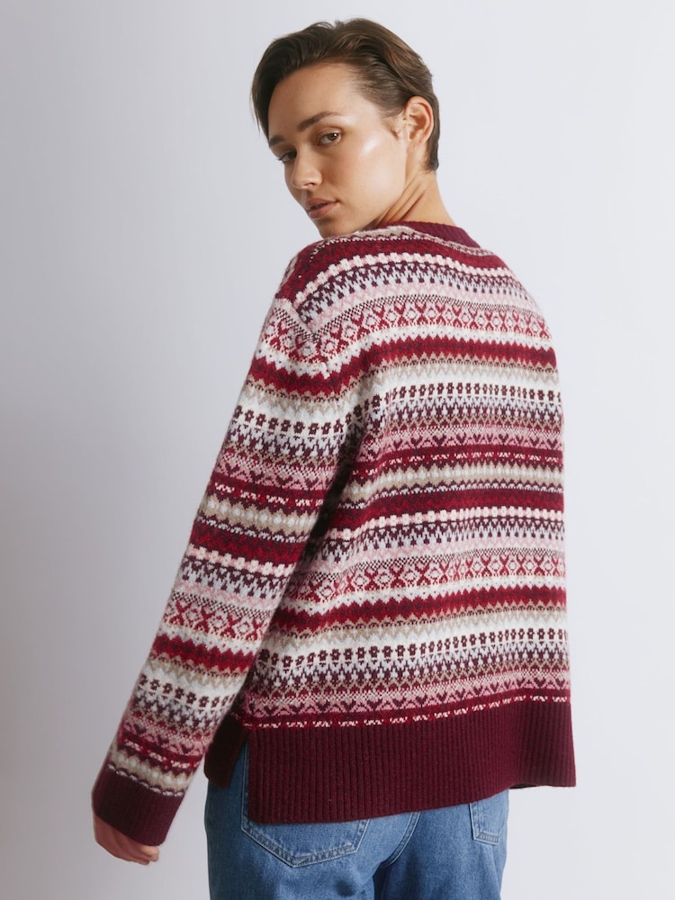 Albaray Fair Isle Pattern Jumper - Image 2 of 4 Albaray Fair Isle Pattern Jumper - Image 2 of 4