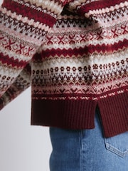 Albaray Fair Isle Pattern Jumper - Image 3 of 4