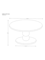 Light Natural Bobbin Coffee Table - Image 4 of 5