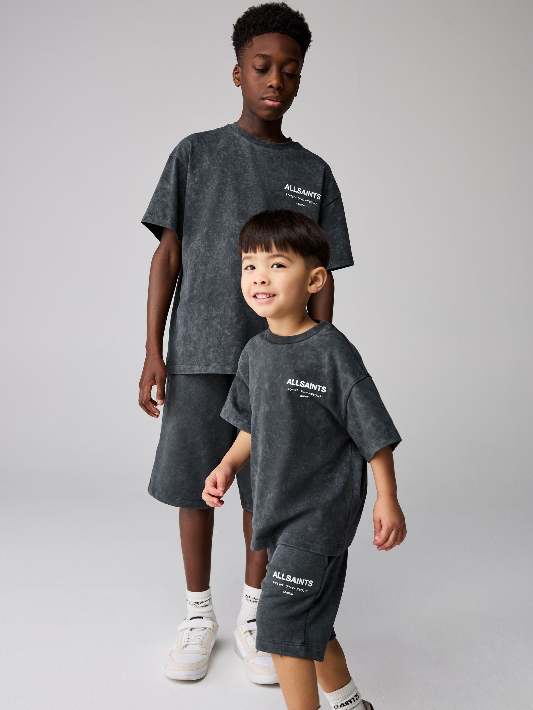 Buy smALLSAINTS Washed Charcoal Grey Underground T-Shirt and Sweat