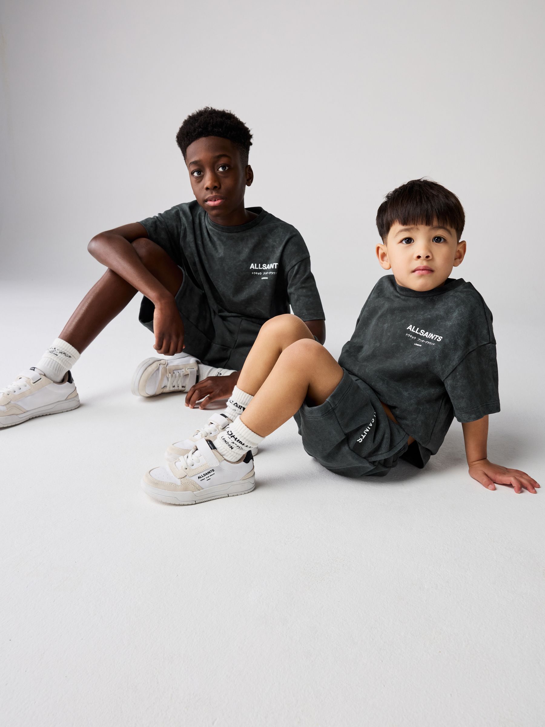 Buy smALLSAINTS Washed Charcoal Grey Underground T-Shirt and Sweat
