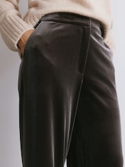Albaray Velvet Wide Leg Brown Trousers - Image 3 of 5