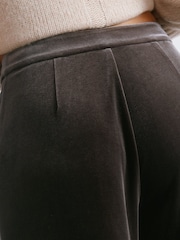 Albaray Velvet Wide Leg Brown Trousers - Image 4 of 5