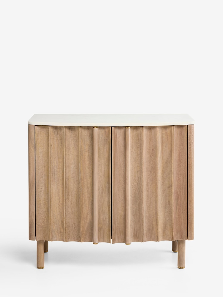 Mid Natural Santa Fe Mango Wood Small Sideboard - Image 1 of 6