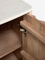 Mid Natural Santa Fe Mango Wood Small Sideboard - Image 11 of 12