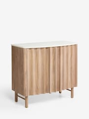 Mid Natural Santa Fe Mango Wood Small Sideboard - Image 2 of 6