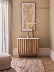 Mid Natural Santa Fe Mango Wood Small Sideboard - Image 7 of 12