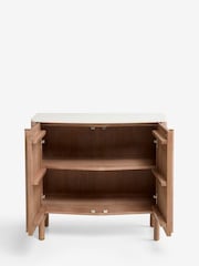 Mid Natural Santa Fe Mango Wood Small Sideboard - Image 9 of 12