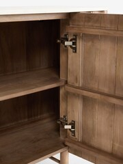 Mid Natural Santa Fe Mango Wood Large Sideboard - Image 12 of 13