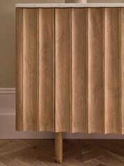 Mid Natural Santa Fe Mango Wood Large Sideboard - Image 7 of 13