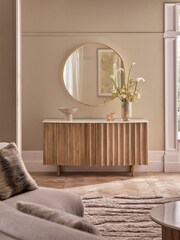Mid Natural Santa Fe Mango Wood Large Sideboard - Image 8 of 13