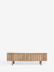 Mid Natural Santa Fe Mango Wood TV Unit - Image 1 of 6