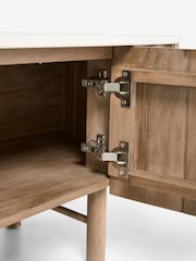 Mid Natural Santa Fe Mango Wood TV Unit - Image 12 of 13
