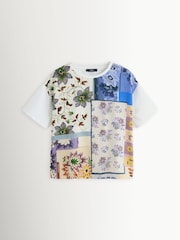 Weekend MaxMara White Pampas Stretch Cotton Jersey T-Shirt - Image 7 of 10