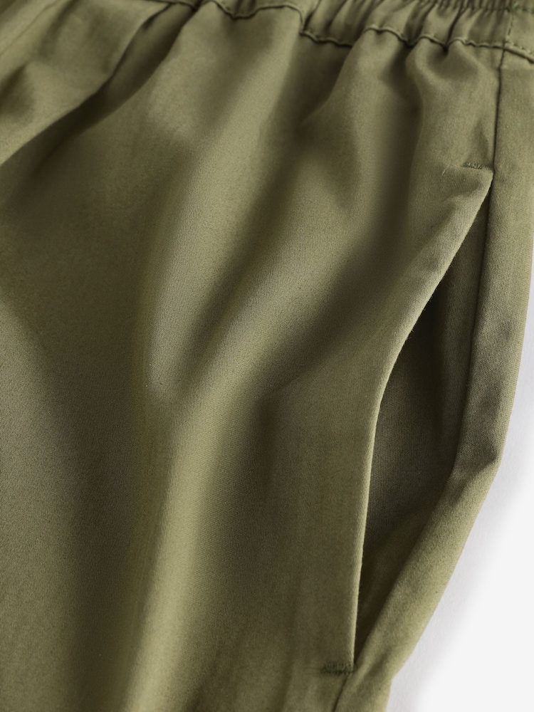 Weekend MaxMara Green Golfo Loose Fit Elasticated Trousers - Image 12 of 12