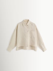 Weekend MaxMara Natural Capo Linen Straight Fit Shirt - Image 1 of 6
