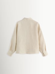 Weekend MaxMara Natural Capo Linen Straight Fit Shirt - Image 2 of 6
