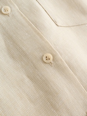 Weekend MaxMara Natural Capo Linen Straight Fit Shirt - Image 6 of 6
